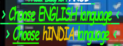 > Choose hINDIA language <
